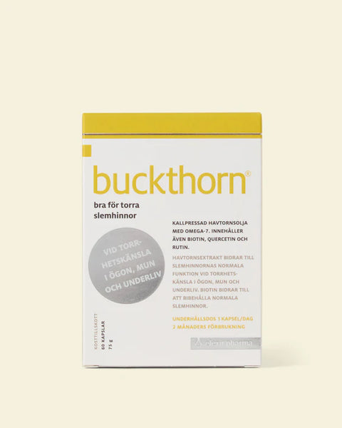 Elexir Pharma Buckthorn sea buckthorn oil 60 capsules product bottle