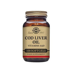 Solgar Cod Liver Oil 100 Capsules bottle