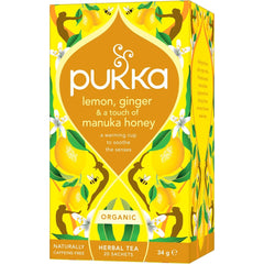 Pukka Herbal Tea Lemon, Ginger & Manuka Honey 20 pcs