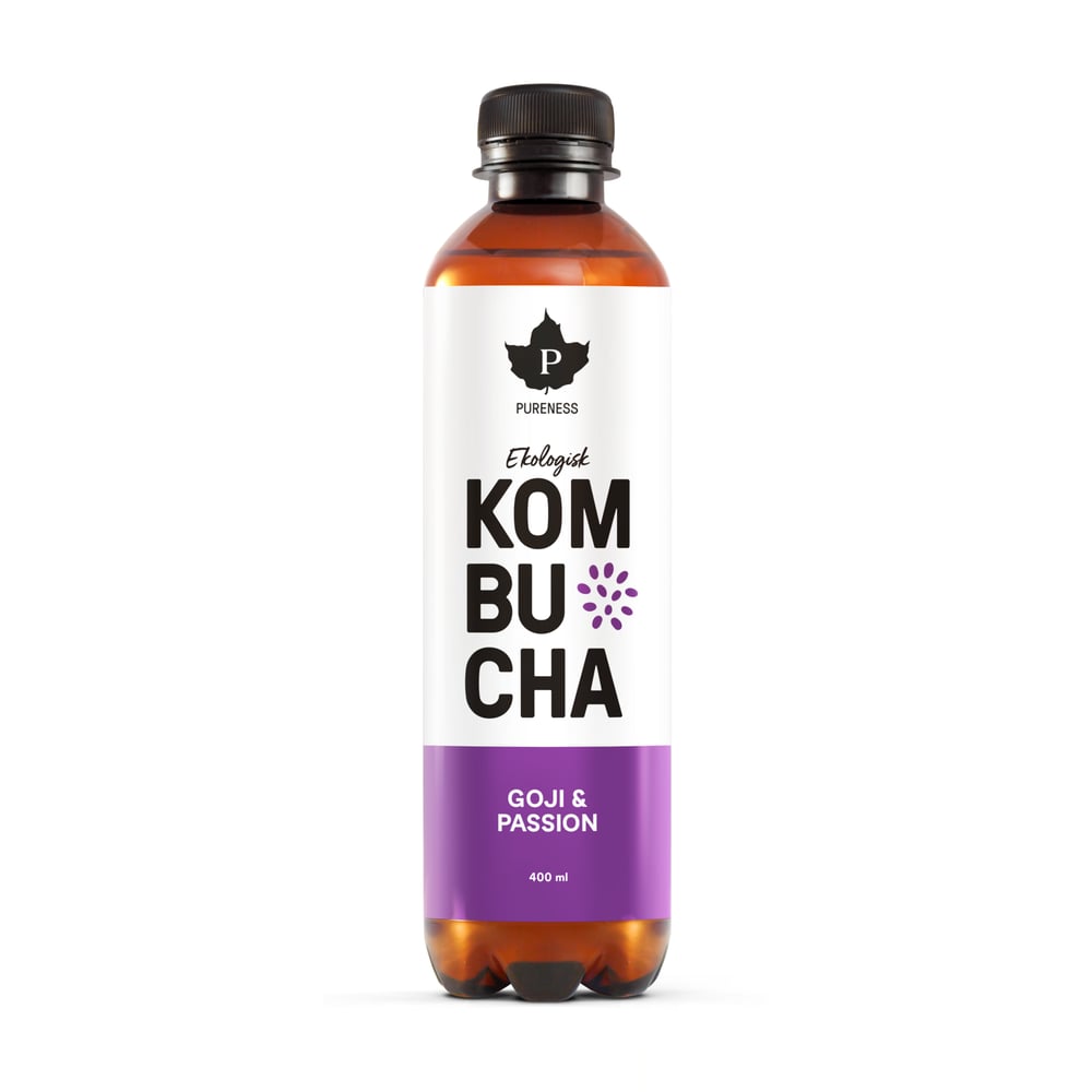 Pureness Organiclogisk Kombucha Goji & Passion Fruit 400 ml