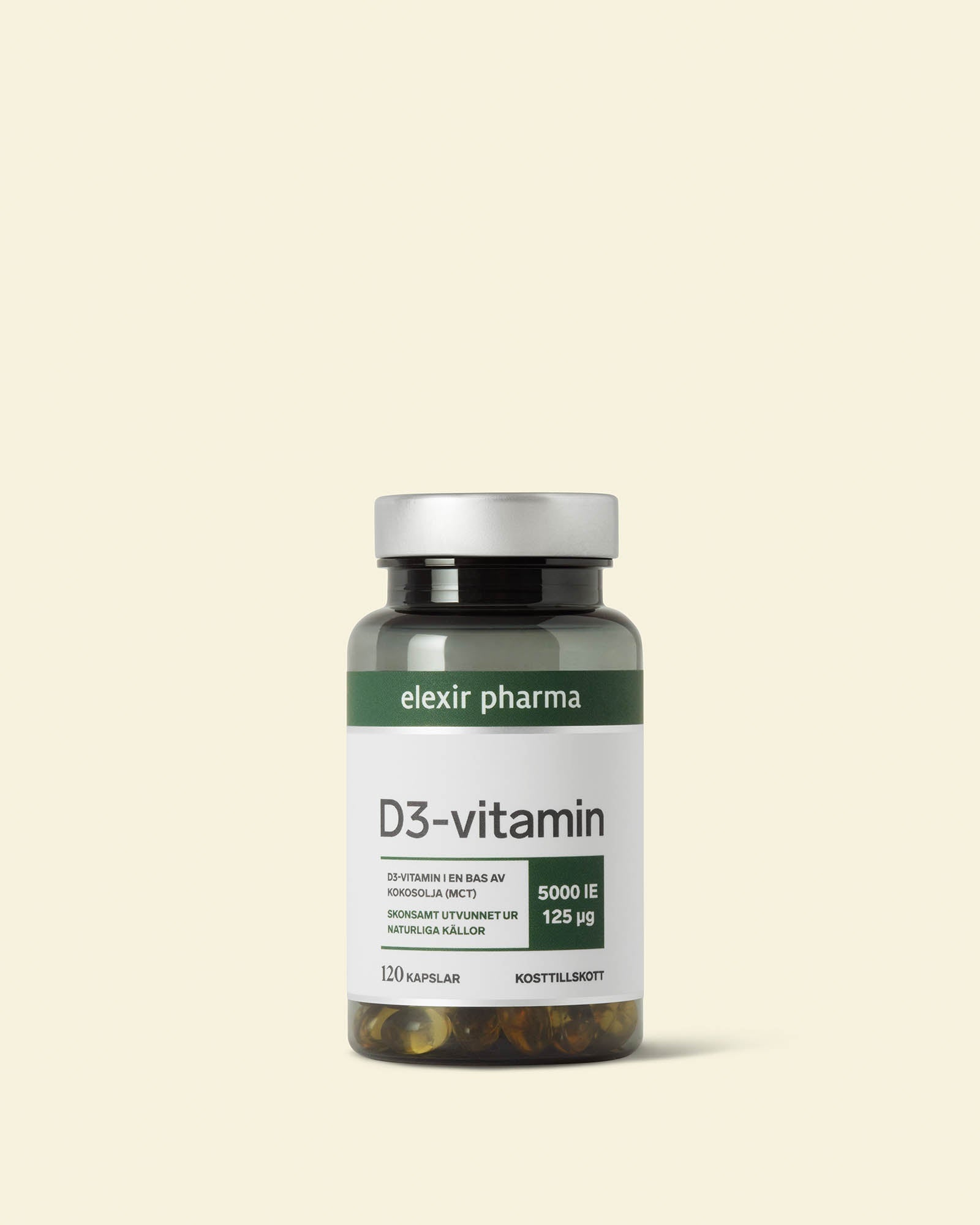 Elexir Vitamin D3 5000 IU 120 Capsules