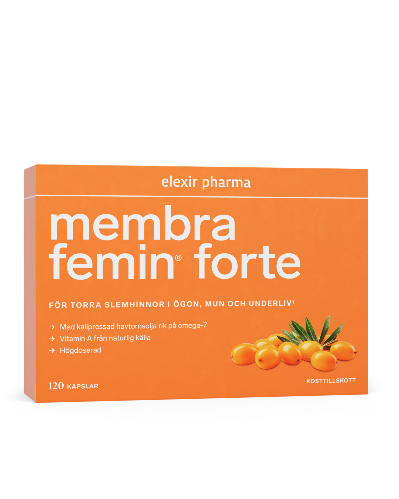 Elexir Pharma Membra Femin Forte 120 capsules new packaging front