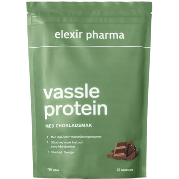 Elexir Pharma Whey Protein Chocolate 750 g front package image