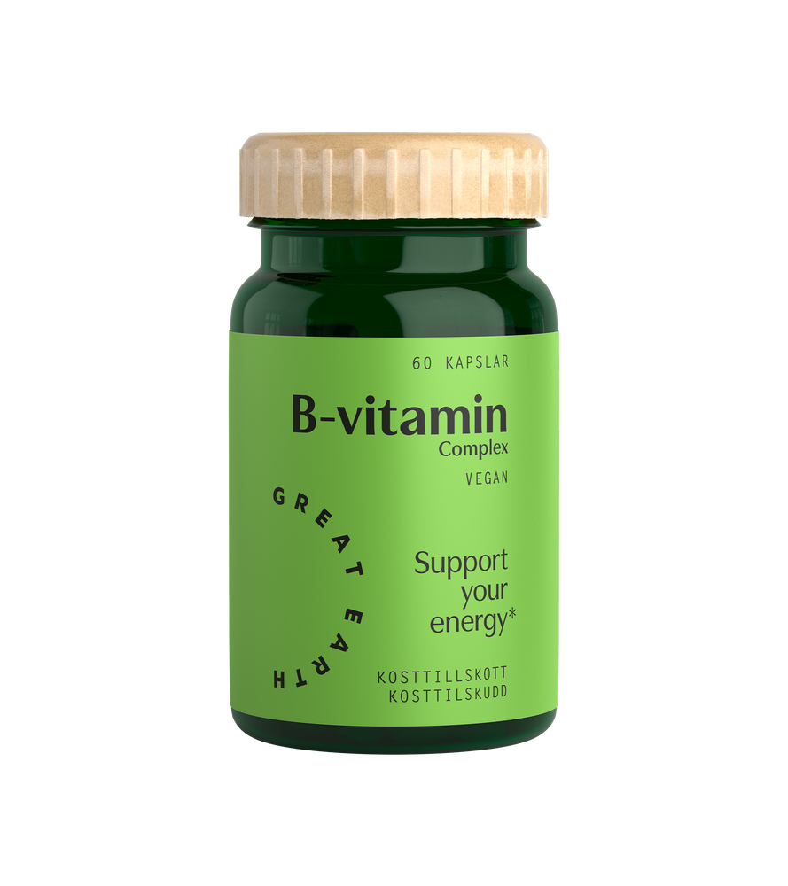 Great Earth B-Vitamin Complex 60 Capsules front package image