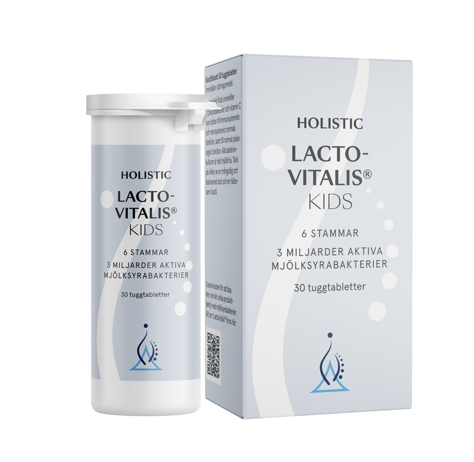 Holistic Lactovitalis Kids 30 chewable tablets front