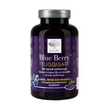 New Nordic Blue Berry Chews 60 pcs