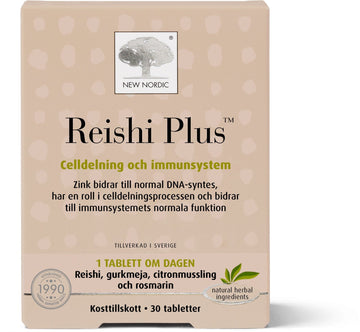New Nordic Reishi Plus 30 Tablets