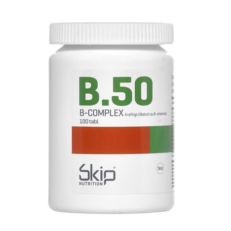 Skip B-50 B-Complex 100 Tablets front package image