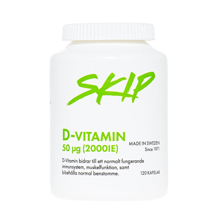 Skip D-vitamin 50 micrograms 120 capsules