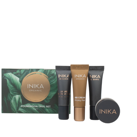 INIKA Organic Foundation Trial Set Light 12.7 ml