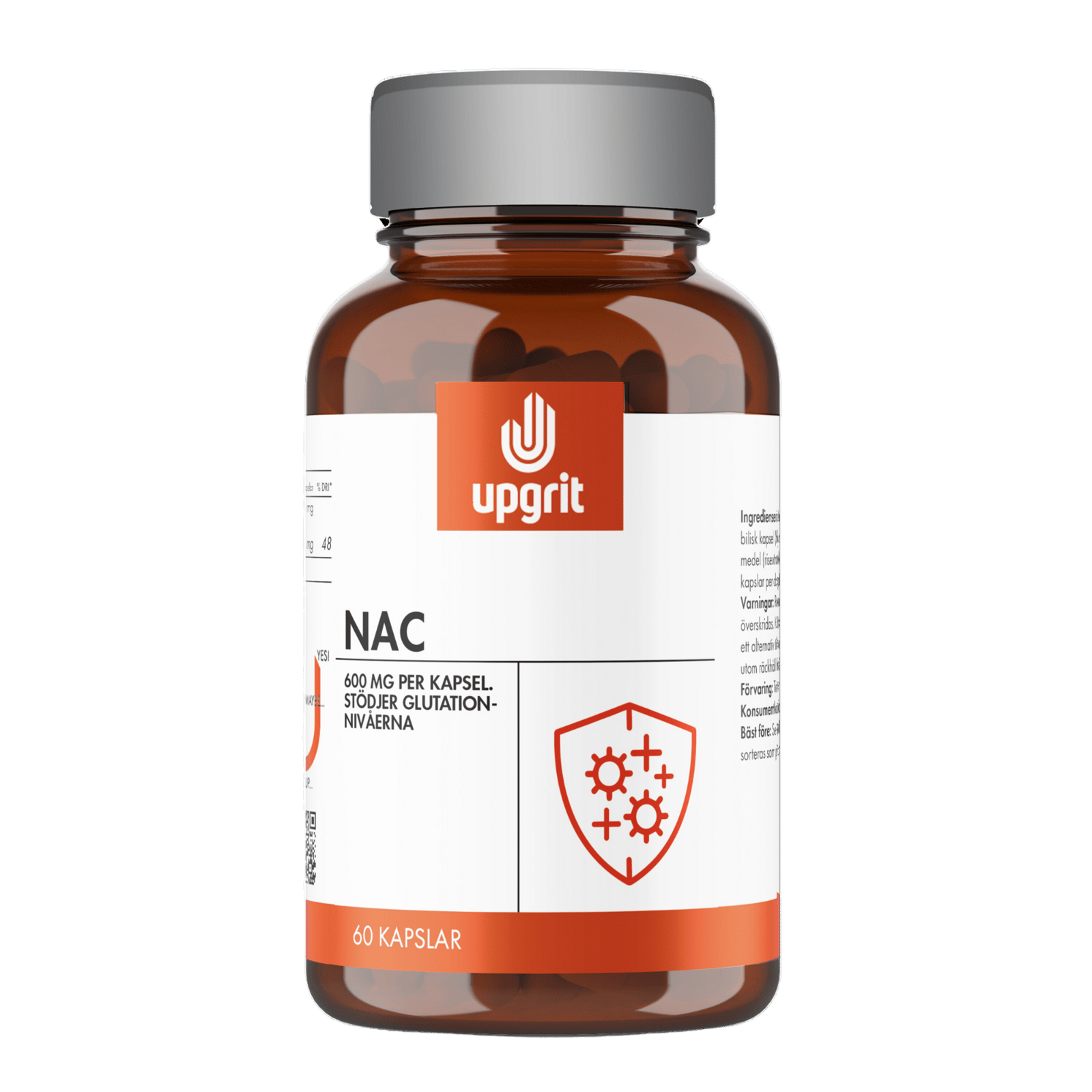 Upgrit NAC 600 mg 60 Capsules