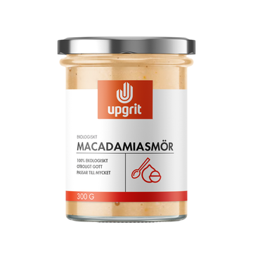 Upgrit Organic Macadamia Butter 300 g front package image