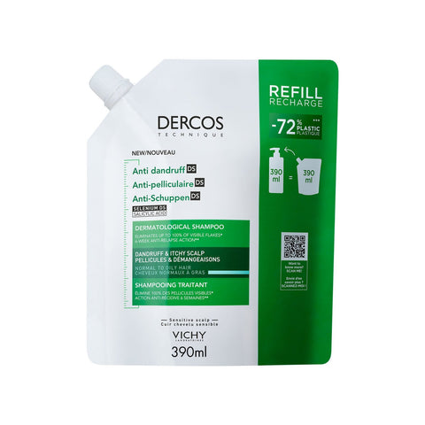 Vichy Dercos Anti-Dandruff Shampoo Normal and Oily Refill 390 ml