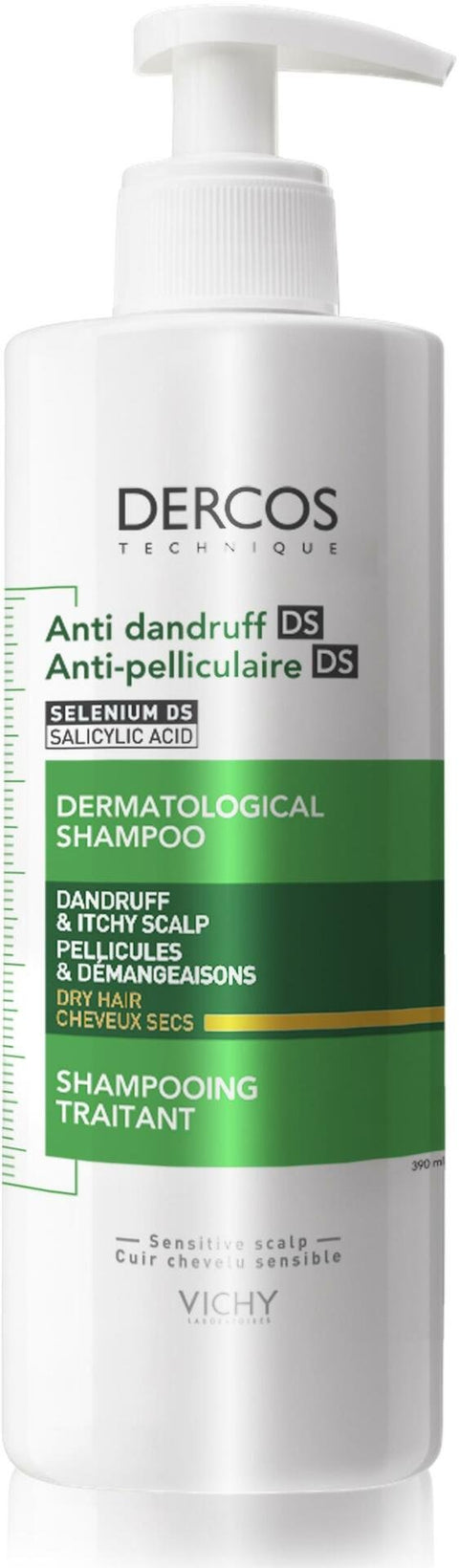 Vichy Dercos Anti-Dandruff Shampoo for Dry Hair 390 ml