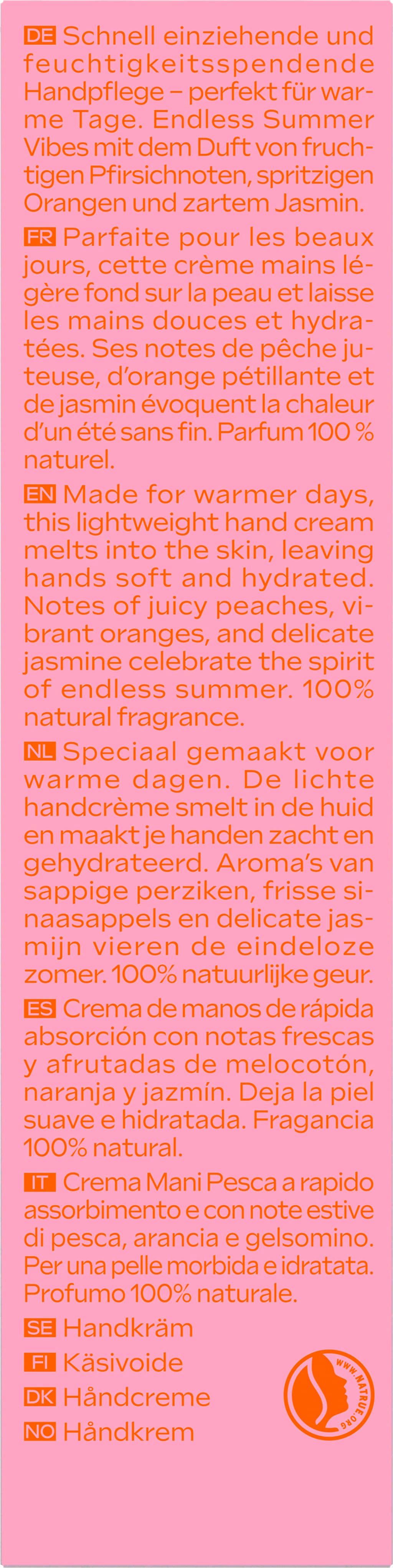 Weleda Pink Peach Hand Cream Limited Edition 50 ml product view 3